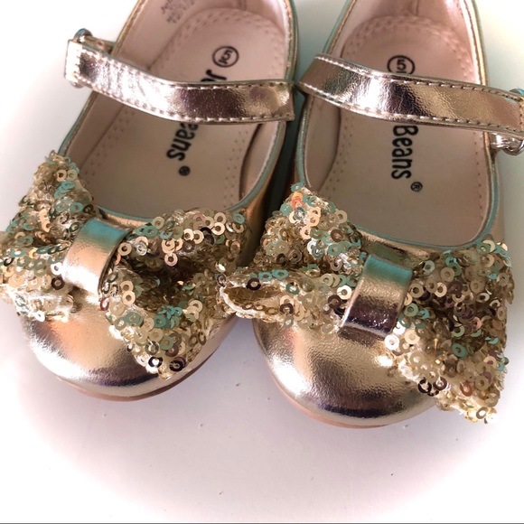 Size 5 Jelly Beans Gold Flats - Bundle & Save - Picture 4 of 7
